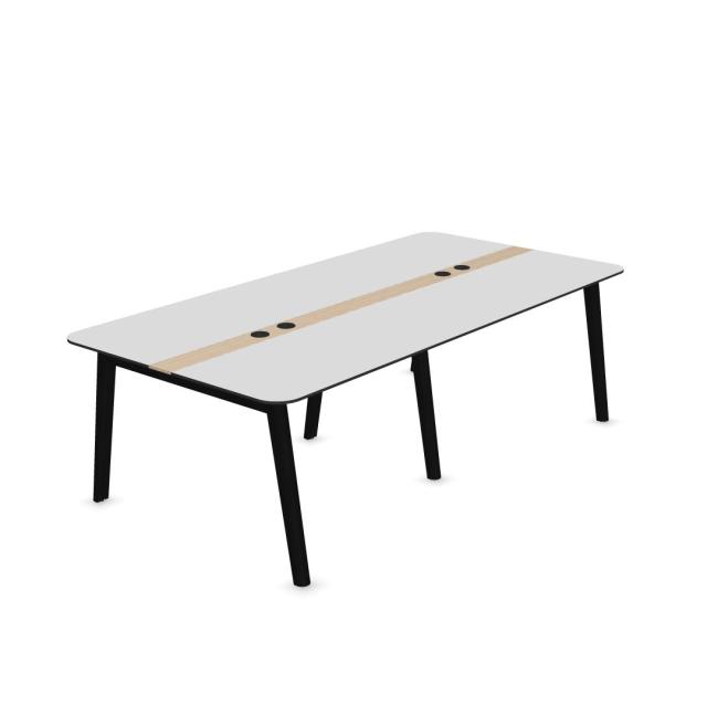 Narbutas - Nova Wood - Konferencebord - Rektangulær - Hvid - HPL laminat - 240 - 120