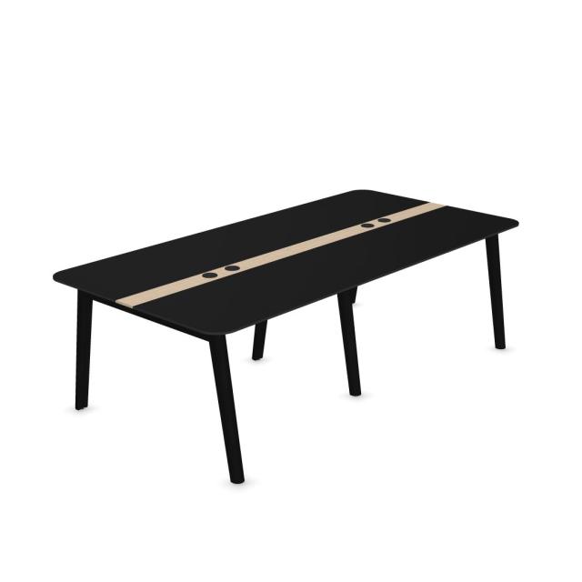 Narbutas - Nova Wood - Konferencebord - Rektangulær - Sort - Nano laminat (Fenix) - 240 - 120