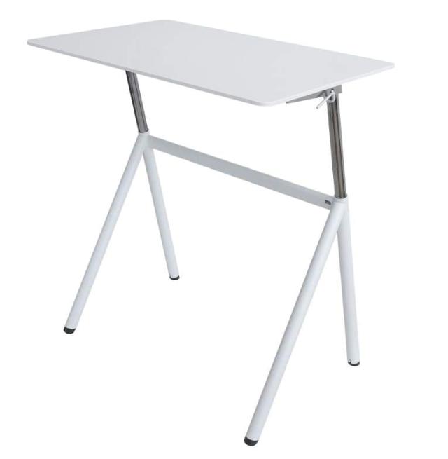 Matting Office Wellness - StandUp Desk - Manuelt hæve sænkebord - Rektangulær - Hvid - Laminat