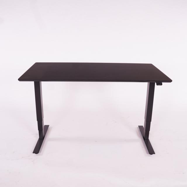 Hæve sænkebord - Rektangulær - Sort - Linoleum - Sort - 3-led - 140 - 80
