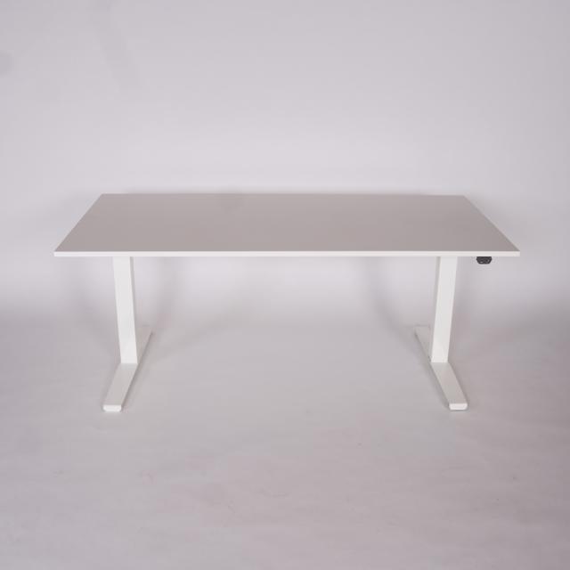 Rumas Cassius hæve-/sænkebord - Hvid - 80x160 cm