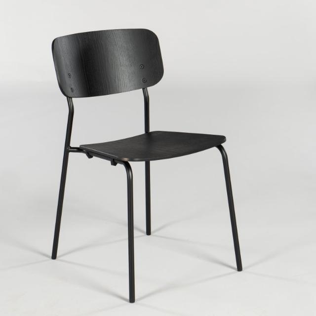 Chairsupply - BB-4 - Kantinestol - Sort - Sort