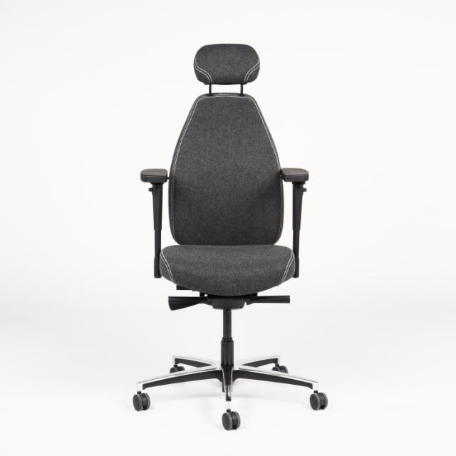 Chairsupply - Therapod X HR m. nakkestøtte - Kontorstol - Medium grå (602) - Fenice